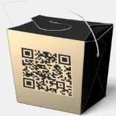 Sofort bearbeitbare QR-Codevorlage | Imitate Gold Geschenkschachtel (Rückseite)
