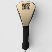 Sofort bearbeitbare QR-Codevorlage | Imitate Gold Golf Headcover (Vorderseite)