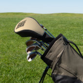 Sofort bearbeitbare QR-Codevorlage | Imitate Gold Golf Headcover (In SItu)