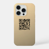 Sofort bearbeitbare QR-Codevorlage | Imitate Gold iPhone Hülle (Rückseite)