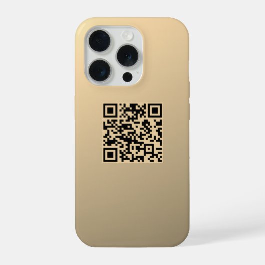 Sofort bearbeitbare QR-Codevorlage | Imitate Gold iPhone Hülle (Rückseite)