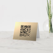 Sofort bearbeitbare QR-Codevorlage | Imitate Gold Karte (Vorderseite)