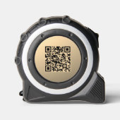 Sofort bearbeitbare QR-Codevorlage | Imitate Gold Maßband (Vorderseite)