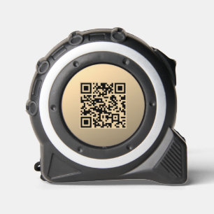 Sofort bearbeitbare QR-Codevorlage Imitate Gold Maßband