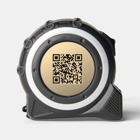 Sofort bearbeitbare QR-Codevorlage | Imitate Gold Maßband (Vorderseite)