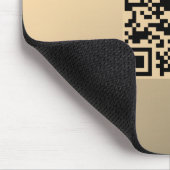 Sofort bearbeitbare QR-Codevorlage | Imitate Gold Mousepad (Ecke)