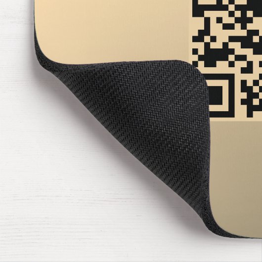 Sofort bearbeitbare QR-Codevorlage | Imitate Gold Mousepad (Ecke)