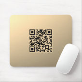 Sofort bearbeitbare QR-Codevorlage | Imitate Gold Mousepad (Mit Mouse)