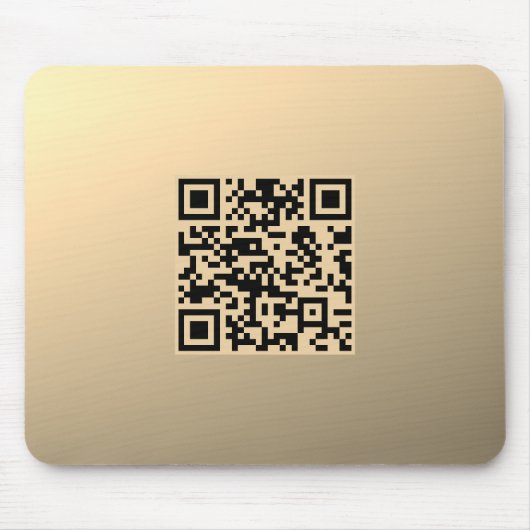 Sofort bearbeitbare QR-Codevorlage | Imitate Gold Mousepad (Vorne)