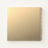 Sofort bearbeitbare QR-Codevorlage | Imitate Gold Notizblock (Rückseite)