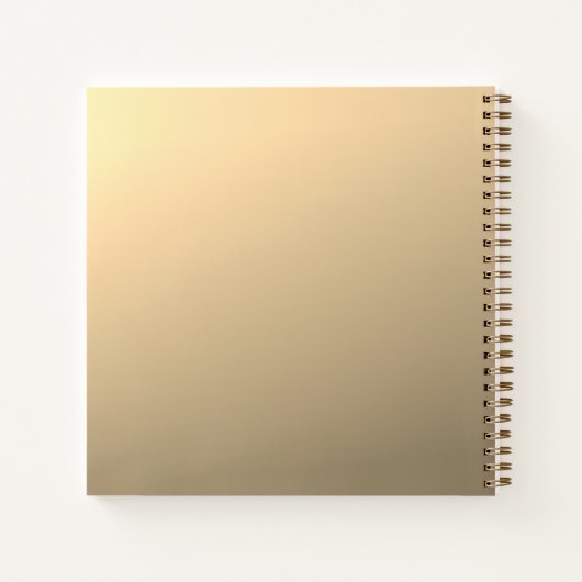 Sofort bearbeitbare QR-Codevorlage | Imitate Gold Notizblock (Rückseite)