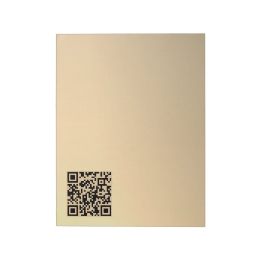 Sofort bearbeitbare QR-Codevorlage | Imitate Gold Notizblock (Rotiert)