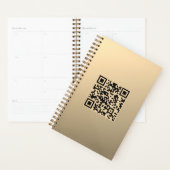 Sofort bearbeitbare QR-Codevorlage | Imitate Gold Planer (Anzeige)