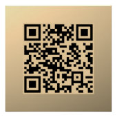 Sofort bearbeitbare QR-Codevorlage | Imitate Gold Poster (Vorderseite)