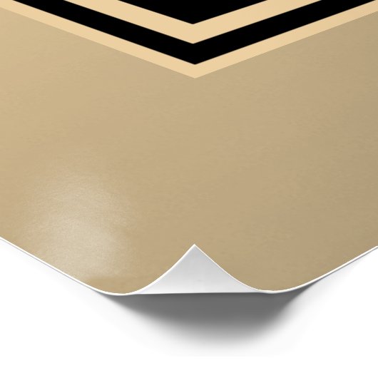 Sofort bearbeitbare QR-Codevorlage | Imitate Gold Poster (Ecke)