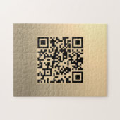 Sofort bearbeitbare QR-Codevorlage | Imitate Gold Puzzle (Horizontal)