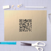 Sofort bearbeitbare QR-Codevorlage | Imitate Gold Seidenpapier (Handwerk)