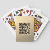 Sofort bearbeitbare QR-Codevorlage | Imitate Gold Spielkarten (Rückseite)
