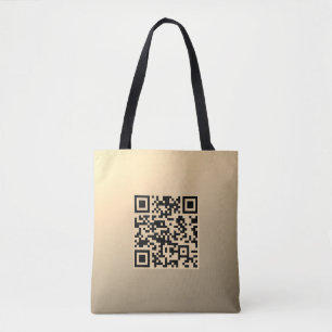 Sofort bearbeitbare QR-Codevorlage   Imitate Gold Tasche