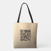 Sofort bearbeitbare QR-Codevorlage | Imitate Gold Tasche (Rückseite)