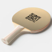 Sofort bearbeitbare QR-Codevorlage | Imitate Gold Tischtennis Schläger (Vorderseite)