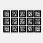 Sofort bearbeitbarer QR-Code und Firmenname etc. Etiketten (Blatt)