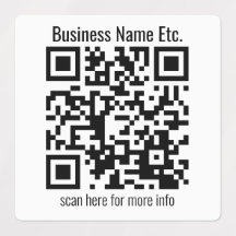 Sofort bearbeitbarer QR-Code und Firmenname etc.