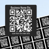 Sofort bearbeitbarer QR-Code und Firmenname etc. Etiketten