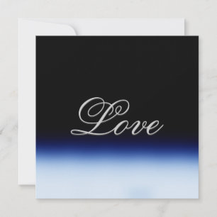Sofort Blue Black Love Hochzeit