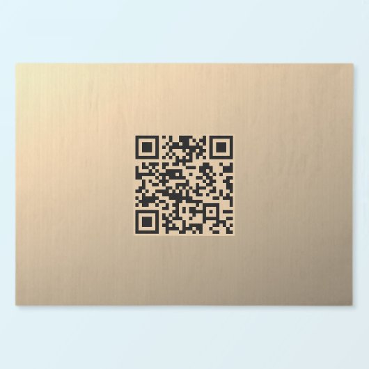 Sofort editierbare QR-Code-Vorlage | Faux Gold Seidenpapier