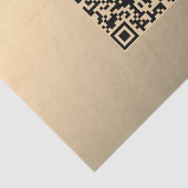 Sofort editierbare QR-Code-Vorlage | Faux Gold Seidenpapier (Ausschnitt)