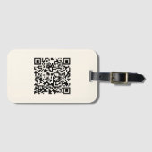 Sofort einen QR-Code erstellen | Editierbares Off- Gepäckanhänger (Vorderseite (Horizontal))