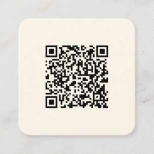 Sofort einen QR-Code erstellen Editierbares Off- Quadratische Visitenkarte