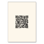Sofort einen QR-Code erstellen | Editierbares Off- Tischnummer (Vorderseite)