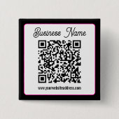 Sofort einen scannbaren QR-Code für Unternehmen er Button (Vorderseite)