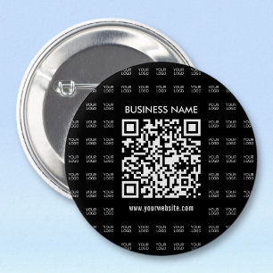 Sofort erstellbarer scannbarer QR-Code und Logomus Button