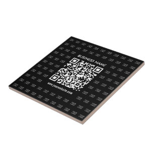 Sofort erstellbarer scannbarer QR-Code und Logomus Fliese