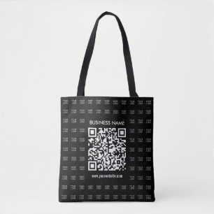 Sofort erstellbarer scannbarer QR-Code und Logomus Tasche