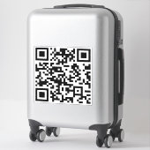Sofort erstellten QR-Code (durch Eingabe Ihrer URL Aufkleber (Koffer)