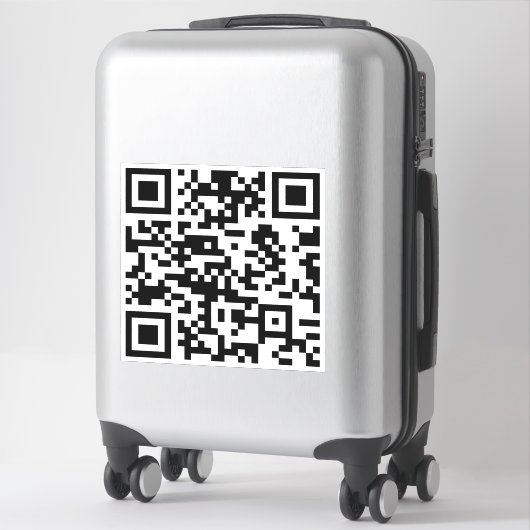 Sofort erstellten QR-Code (durch Eingabe Ihrer URL Aufkleber (Koffer)