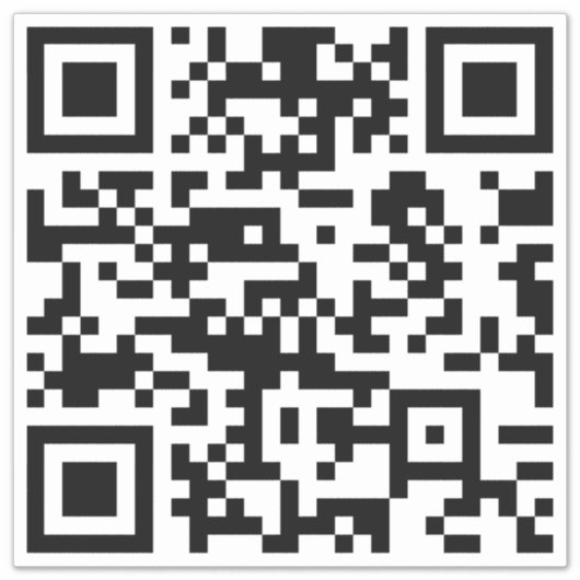 Sofort erstellten QR-Code (durch Eingabe Ihrer URL Aufkleber (Vorderseite)