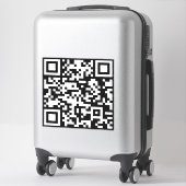 Sofort erstellten QR-Code (durch Eingabe Ihrer URL Aufkleber (Koffer)