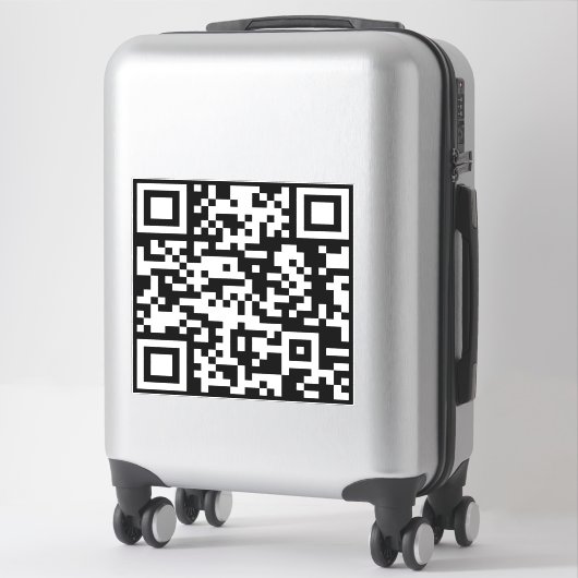 Sofort erstellten QR-Code (durch Eingabe Ihrer URL Aufkleber (Koffer)