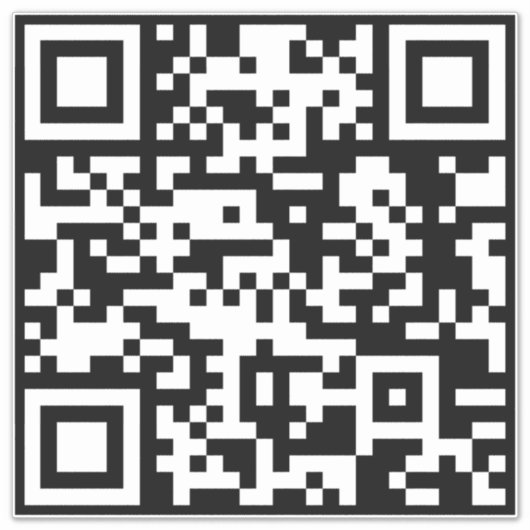 Sofort erstellten QR-Code (durch Eingabe Ihrer URL Aufkleber (Vorderseite)