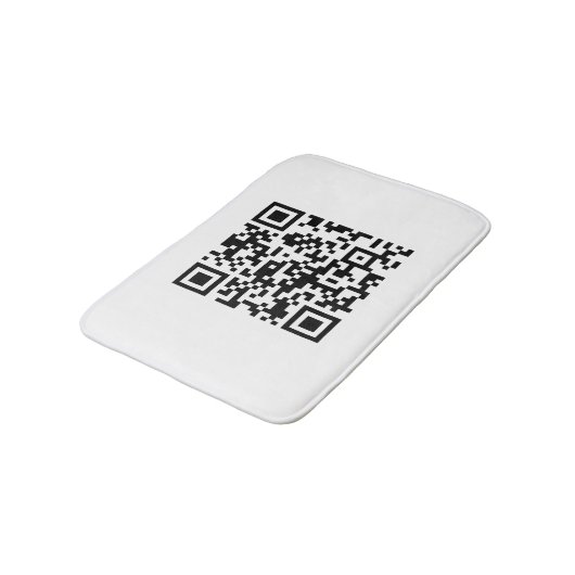 Sofort erstellten QR-Code (durch Eingabe Ihrer URL Badematte (Schrägansicht)