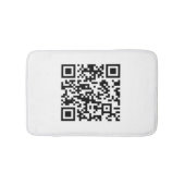 Sofort erstellten QR-Code (durch Eingabe Ihrer URL Badematte (Vorderseite)