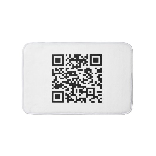 Sofort erstellten QR-Code (durch Eingabe Ihrer URL Badematte (Vorderseite)