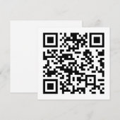 Sofort erstellten QR-Code (durch Eingabe Ihrer URL Einladung (Vorne/Hinten)