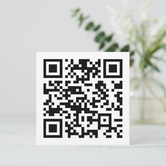 Sofort erstellten QR-Code (durch Eingabe Ihrer URL Einladung (Stehend Vorderseite)