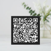 Sofort erstellten QR-Code (durch Eingabe Ihrer URL Einladung (Stehend Vorderseite)